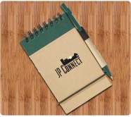  Custom Recycled Jotter & Pen With Green Trim